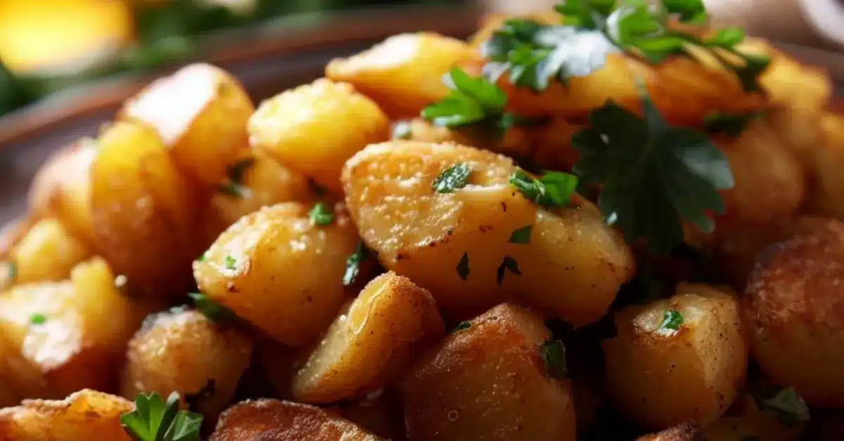szybki i tani obiad z gotowanych ziemniaków: ziemniaki po wiejsku