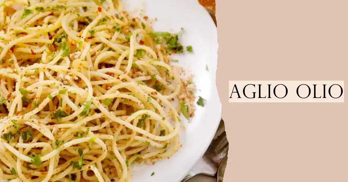 ciepłe spaghetti aglio olio przygotowane w około 15 minut